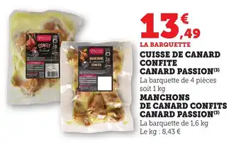 Bi1 Cuisse de canard confite canard passion offre