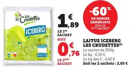 Bi1 Laitue iceberg les crudettes offre