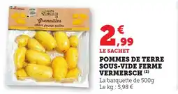 Bi1 Pommes de terre sous-vide ferme vermersch offre