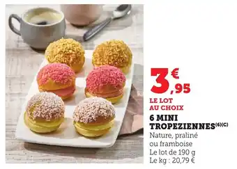 Bi1 6 mini tropeziennes offre