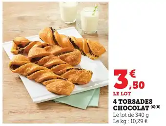 Bi1 4 torsades chocolat offre