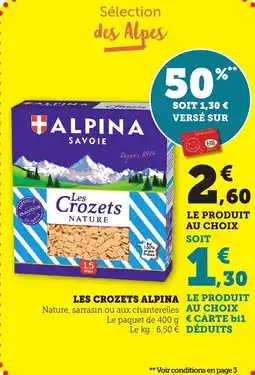 Bi1 Les crozets alpina offre