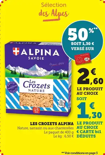 Bi1 Les crozets alpina offre
