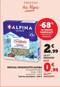 Bi1 Special croziflette alpina offre