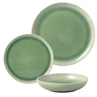 Carrefour Market CARREFOUR HOME Service vaisselle 12 pièces en grès offre