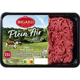 Carrefour Market BIGARD Viande hachée pur bœuf 15% M.G. BIGARD offre
