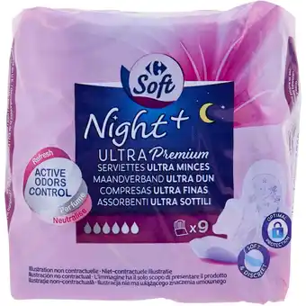 Carrefour Market CARREFOUR SOFT SUR TOUTES LES SERVIETTES D'INCONTINENCE offre
