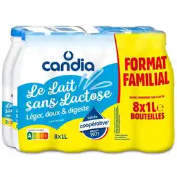 Carrefour Market CANDIA Lait sans lactose Format Familial offre