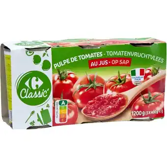 Carrefour CARREFOUR CLASSIC' Pulpe de tomates offre