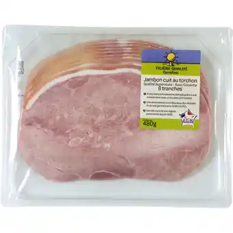 Carrefour FILIERE QUALITE CARF Jambon cuit supérieur avec couenne FILIÈRE QUALITÉ CARREFOUR offre