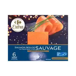 Carrefour CARREFOUR EXTRA Saumon rouge Sauvage du Pacifique MSC offre
