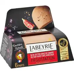 Carrefour LABEYRIE Bloc de Foie gras de Canard avec morceaux I.G.P. du Sud-Ouest offre