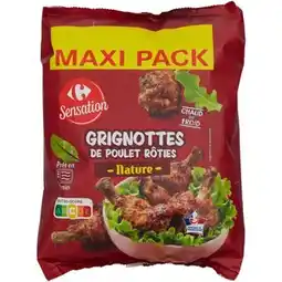 Carrefour CARREFOUR SENSATION Grignottes de poulet rôties Maxi Pack offre