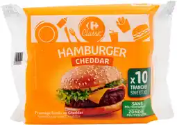 Carrefour CARREFOUR CLASSIC' Fromage fondu au cheddar en tranches offre