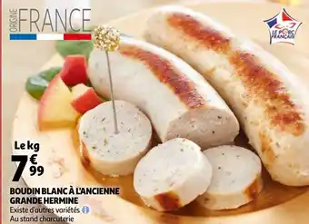 Auchan Boudin blanc à l'ancienne grande hermine offre