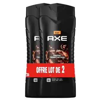 Carrefour AXE Gel douche 5 en 1 Lot de 2 offre