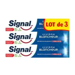 Carrefour SIGNAL Dentifrice Lot de 3 offre