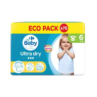 Carrefour CARREFOUR BABY Couches Ultra Dry offre