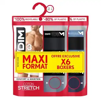 Carrefour DIM Boxers homme Coton stretch offre