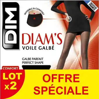 Carrefour DIM Lot de 2 collants Diam's Voile Galbé offre