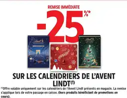 Intermarché Hyper Sur les calendriers de l'avent lindt offre