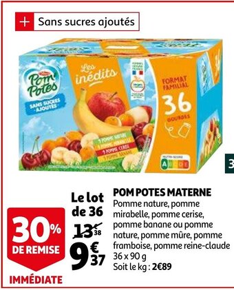 Auchan Pom potes materne offre