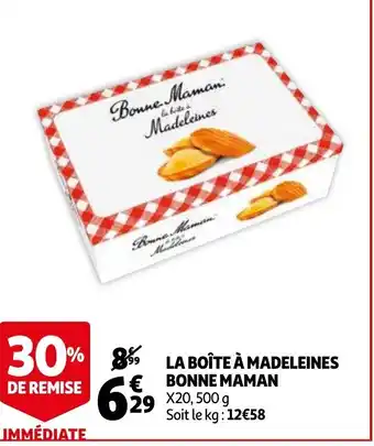 Auchan La boîte à madeleines bonne maman offre