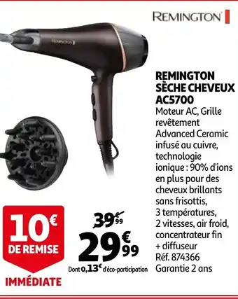 Auchan Remington sèche cheveux AC5700 offre