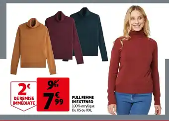 Auchan Pull femme in extenso offre