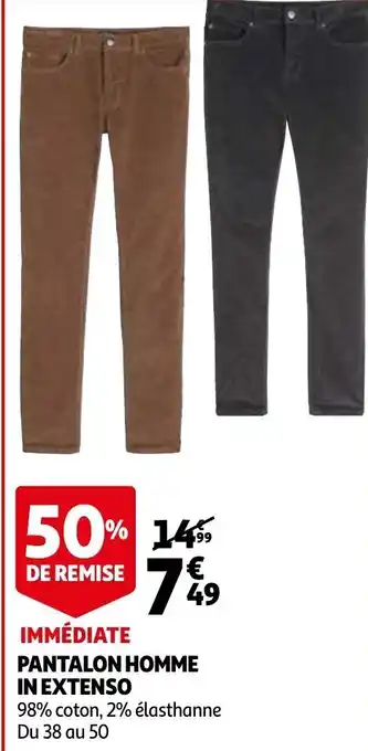 Auchan Pantalon homme in extenso offre