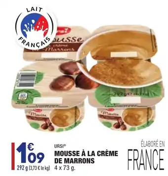 Mousse à la crème de marrons