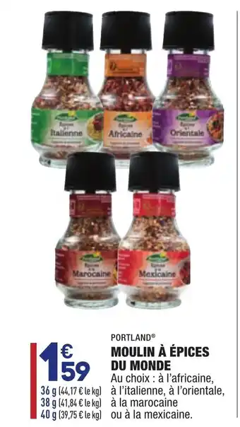 ALDI Moulin à épices du monde offre