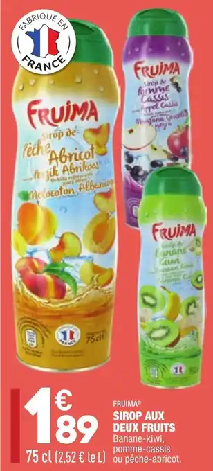 ALDI Sirop aux deux fruits offre