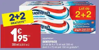 ALDI Dentifrice offre