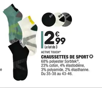 ALDI Chaussettes de sport offre