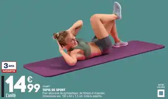 ALDI Tapis de sport offre