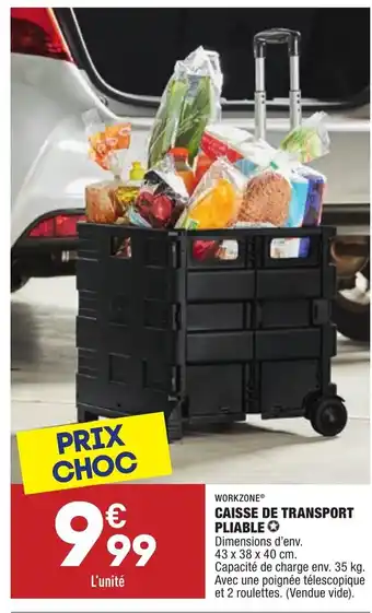 ALDI Caisse de transport Pliable offre