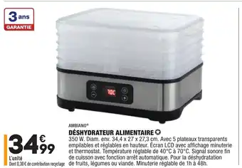 ALDI Déshydrateur alimentaire offre