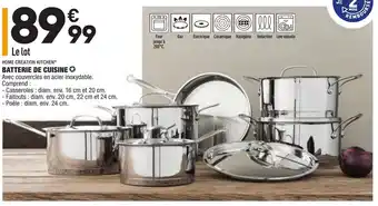 ALDI Batterie de cuisine offre