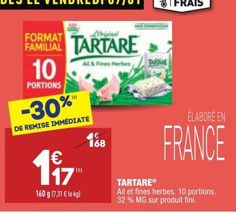 ALDI Tartare offre