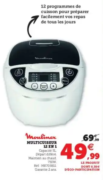 Super U Multicuiseur 12 en 1 offre