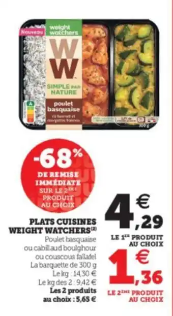 Plats cuisnes Weight Watchers