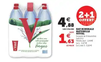 Super U Eau minerale naturelle Vittel offre