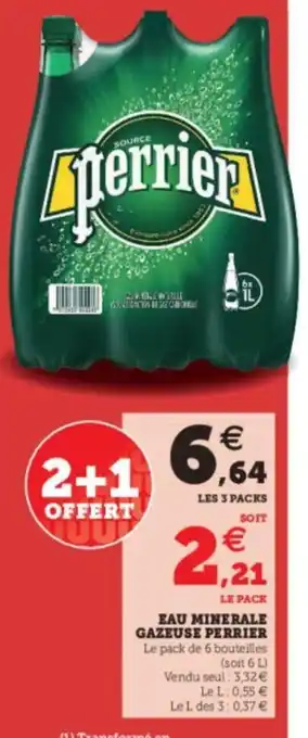 Eau minerale gazeuse Perrier