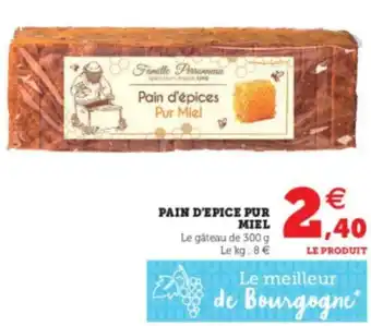 Super U Pain d'Epice Pur Miel offre