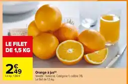 Carrefour Orange à jus offre