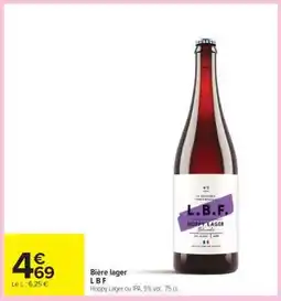 Carrefour Bière lager L B F offre