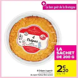 Carrefour Market 4 Crêpes à garnir offre