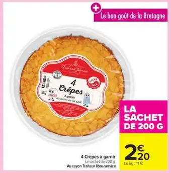 Carrefour Market 4 Crêpes à garnir offre