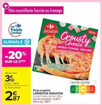 Carrefour Market Pizza surgelée CARREFOUR SENSATION offre